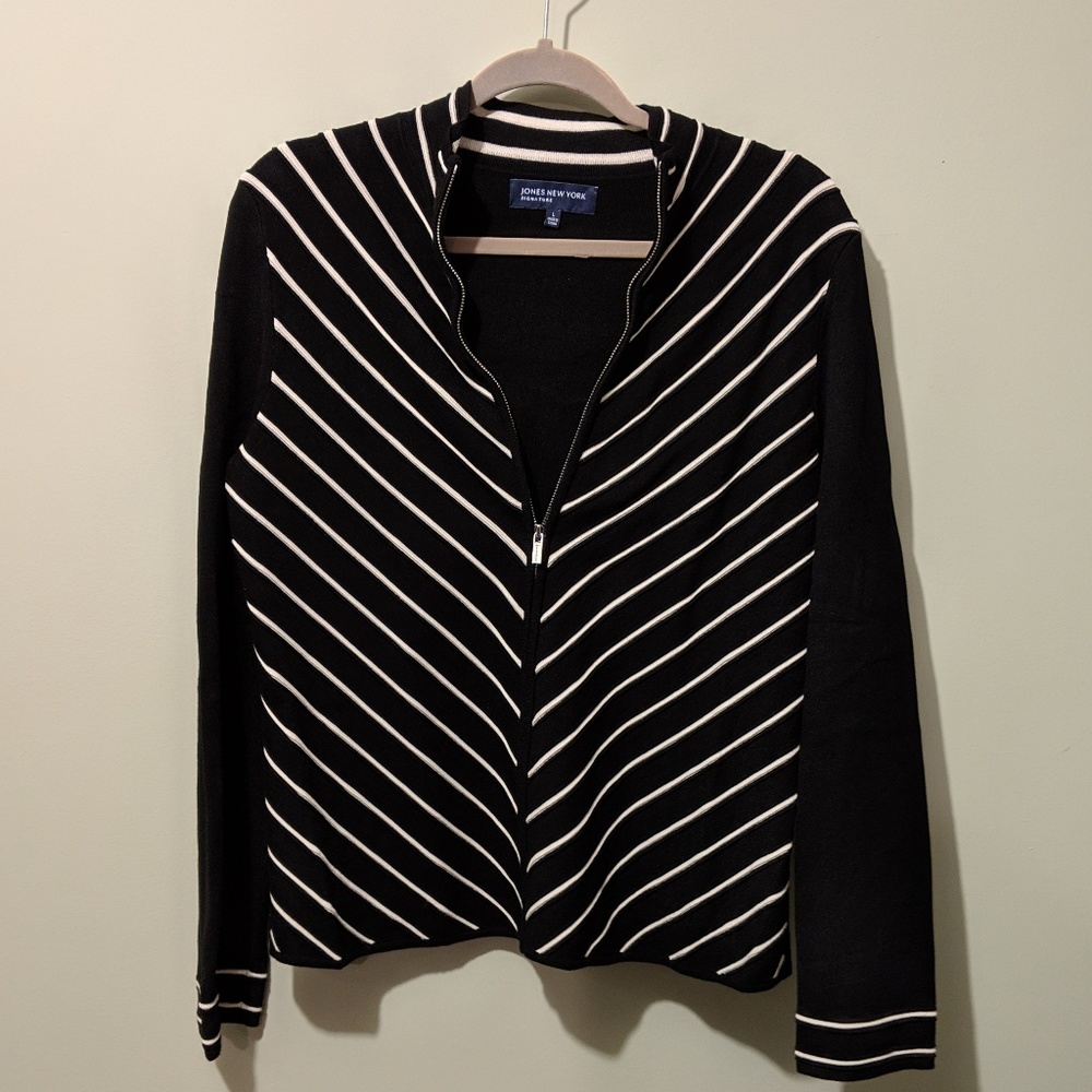 Jones New York Zip Up Sweater